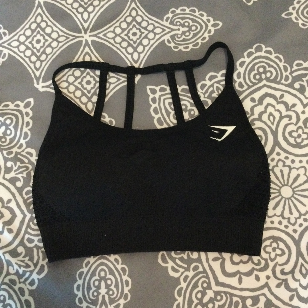 Black Gym Shark sports bra
